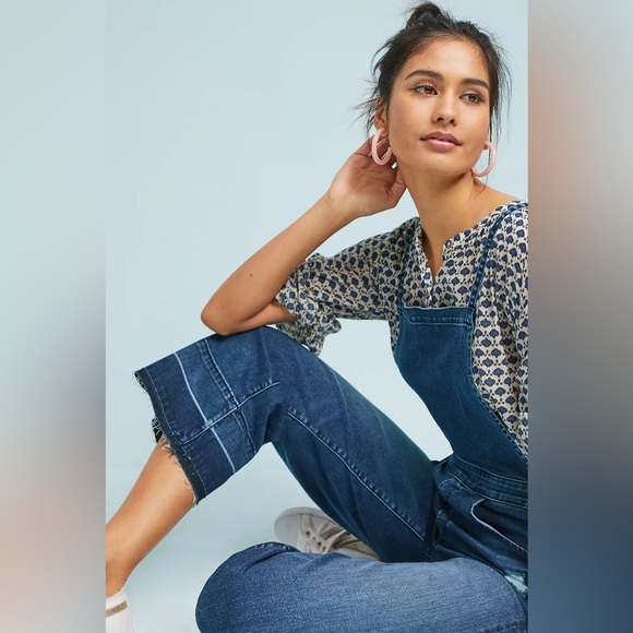 Anthropologie McGuire Huffine Culotte Overalls - Picture 4 of 11